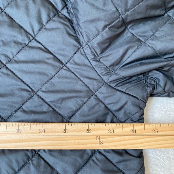 Peter Millar Suffolk Quilted Car Coat Men Size L Black Barn Puffer Jacket Preppy - Picture 11 of 12